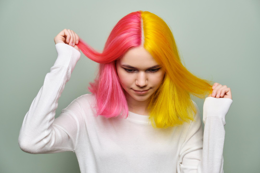 Pink Lemon Hair Color